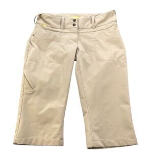 LOLE Athletic Explore Capri Outdoor Pants Light Khaki Size 8 Low Rise Athleisure